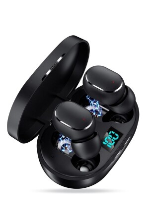 Bluetooth Kulaklık HD Ses Extra Bass Mikrofon Dots Siyah fastavors-74 - 2