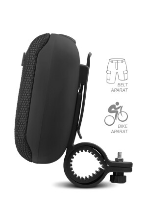 Bluetooth-Taschenlautsprecher mit Speicherkarten-USB-Anschluss und Lenker-Gürtelhalterung, kompatibel mit Fahrrad und Motorrad - 3