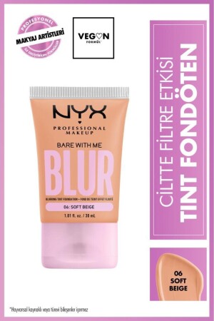 Blur Tint Foundation mit Filtereffekt auf der Haut – 06 Soft Beige TYC58R7P3N169079537342254 - NYX Professional Makeup
