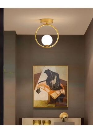 مينز ميراندا تصميم خاص رياضي عصري الأثريات اللون الأبيض الزجاجي السقف الضوء الممر المطبخ واحد شمعة bmira - Fer Avize