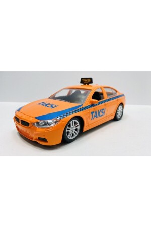 BMW 5. 20 Modelle, ferngesteuert, batteriebetrieben, voll funktionsfähiges Spielzeugauto, orangefarbenes Taxi, P6516S549 - 2