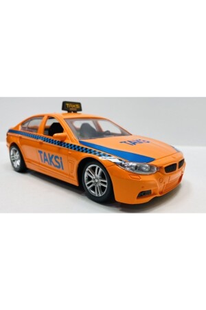 BMW 5. 20 Modelle, ferngesteuert, batteriebetrieben, voll funktionsfähiges Spielzeugauto, orangefarbenes Taxi, P6516S549 - 1