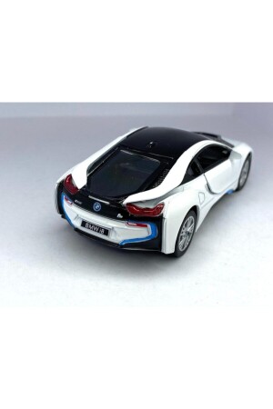 BMW I8 – Pull Drop 5 Zoll. Lizenziertes Modellauto, Spielzeugauto 1:36 Weiß KT5379D - 5