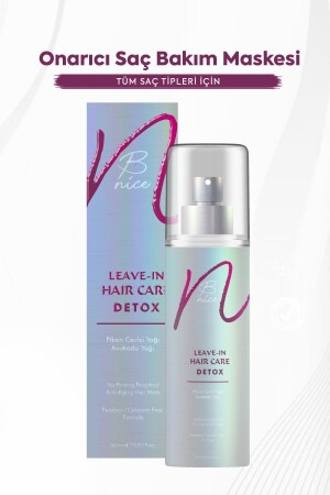 قناع إصلاح الشعر من التخلص من السموم والإخلاء من الرعاية الشعرية - Bnice