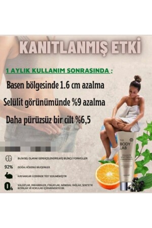 Body Lab-sellülit Giderici-sıkılaştırıcı -yağ Yakıcı- Vücut Kremi - 3