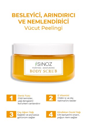 Body Scrub Besleyici Arındırıcı Nemlendirici Vücut Peelingi 300 gr - 3