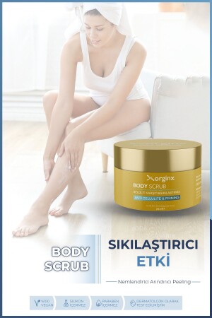 Body Scrub Sıkılaştırıcı Arındırıcı Nemlendirici Vücut Peelingi 250 Ml GÖZALTORGINX - 2