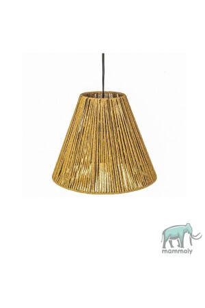 MNZ-Bohemian Chandelier، Rustic Chandelier، Jute Chandelier، Natural Chandelier، Wicker Braid Chandelier، Casual Chandelier، Ceiling Light - mammoly