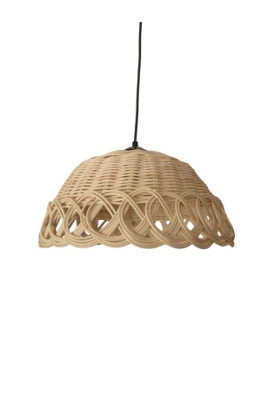 Bohem Rattan Bambu Hasır Avize 30cm halkalı183 - 4