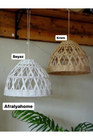 Bohem Sarkıt Avize Rattan Avize Bambu Hasır Avize Salon Mutfak Özel Üretim Avize(duy Dahil) TYC00805180545 - 1