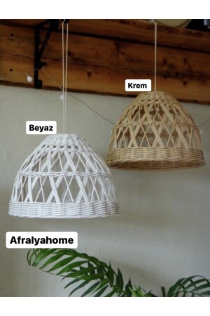 Bohem Sarkıt Avize Rattan Avize Bambu Hasır Avize Salon Mutfak Özel Üretim Avize(duy Dahil) TYC00805180545 - 2