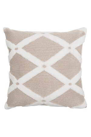 Bohemian Special Design Punch Pattern Throw Pillow Case Bella Beige - 1