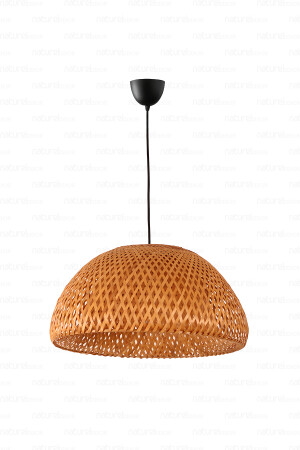 Böhmische Bambus-Boja-Anhänger-Kronleuchterlampe 45 cm – skandinavische, moderne, böhmische Rattan-Beleuchtung NHBJP45 - 4