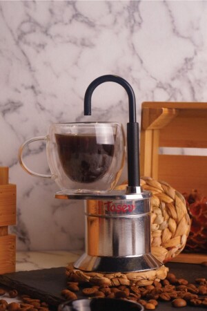 Bologna – Offener Moka Pot Silber - 1