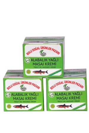 Bolu Doğal Ürünler Pazarı 100 Ml Alabalık Yağı Masaj Kremi 3 Adet 3*100 Ml 18 - 1