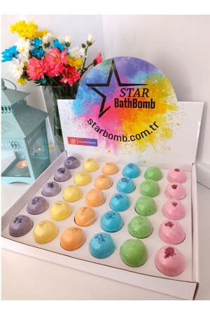 كرة حمام من نوع MNZ-Foaming Ball مع قاعدة القنبلة/قنبلة رطوبة/قنبلة ميكيكور بالاتصال بالكرة30 - Star