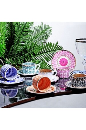 Bone China 6er-Pack Nescafé-Glas 200 cc Fnc-13 FNC-13 - 1