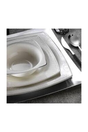 Bone Mare 62-teiliges Tafelservice 10748/ Platin 8697828607386 - Kütahya Porselen