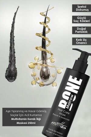 Bone Marrow Kemik Iliği Saç Maskesi 250ml - Motto Plus Professional