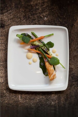 Bonna 2'li Mov 34 Kr Kare Tabak, Çap 34 Cm, 27x25 Cm, Krem A0483 - Bonna Porselen