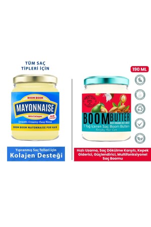 BOOM BUTTER 7 Yağ içeren Besleyici ve Nemlendirici Saç Bakım Yağı - Mayonnaise Besleyici Saç Maskesi - 1