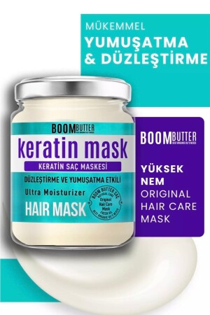 Boom Butter Stärkende, reparierende Keratin-Haarmaske 190 ml - 4