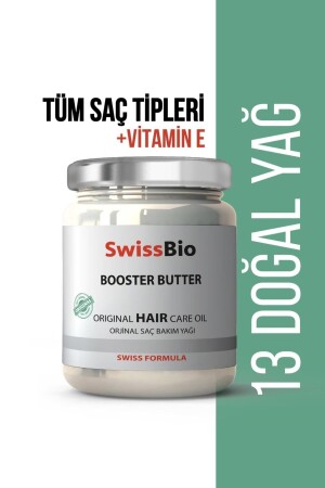 Booster Butter 13 Doğal Yağ Içeren Besleyici Saç Bakım Yağı 200 ml - Swissbio