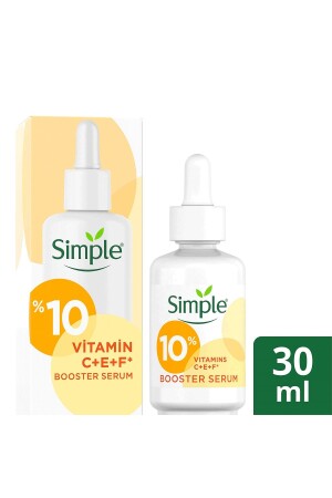 Booster-Serum 10 % Vitamin C+F+E für jung aussehende und strahlende Haut 30 ml 8720181157110 - 1