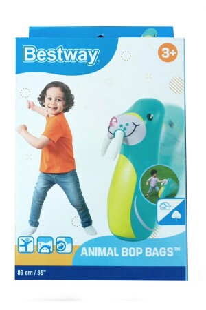 Bop Bags Deniz Aslanı Desenli Hacıyatmaz 89 Cm Sulu Hacı Yatmaz - 4