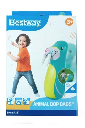 Bop Bags Sea Lion Patterned Hacıyatmaz 89 Cm Sulu Hacı Yatmaz CTT00655 - 3