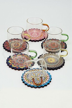 Borosilikat-Kaffeetassen-Set 6-teiliges Kaffeetassen-Set NCR-028 - 1