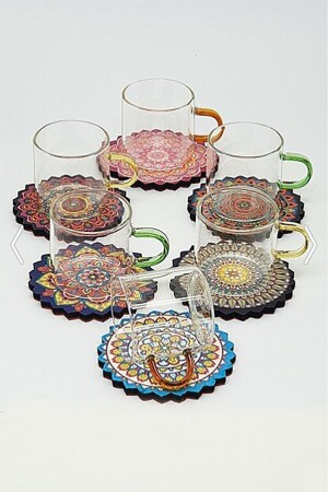 Borosilikat-Kaffeetassen-Set 6-teiliges Kaffeetassen-Set NCR-028 - 3