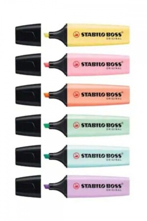 Boss Original Fosforlu İşaretleme Kalemi 6 Renk Set S.70/S - 1