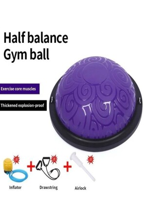 Bosu Ball Bosu Balance Ball Pilates Balance Maschine Balance Ball (MOR) - 4