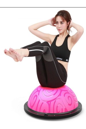 Bosu Ball Bosu Balance Ball Pilates Balance Maschine Balance Ball (Rosa) - 3