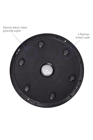 Bosu Ball Yarı Pilates Topu Sıkılaştırma Denge Aleti 60 Cm Direnc Lastikli Pompa Hediyeli - 4