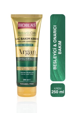 Botanic Oils Argan Yağlı Saç Kremi 250 Ml Onarıcı Argan Saç Bakım Kremi - 1