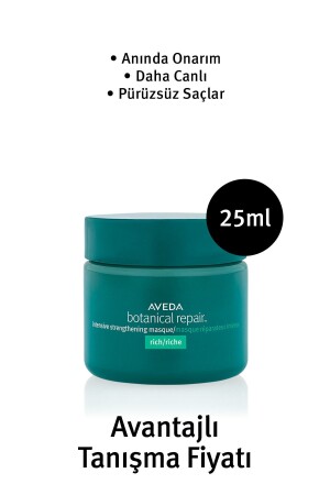 Botanical Repair Yıpranmış Saçlar için Onarım Maskesi: Zengin Doku 25ml 18084020807 018084020807 - 1