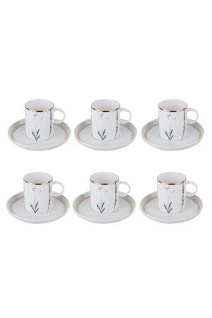 Botanische Teetasse mit Untertasse für 6 Personen 200 ml - 1