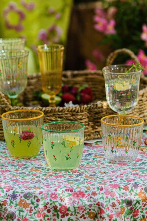 Botanisches 4-teiliges Wasserglas-Set 290 cc - 3