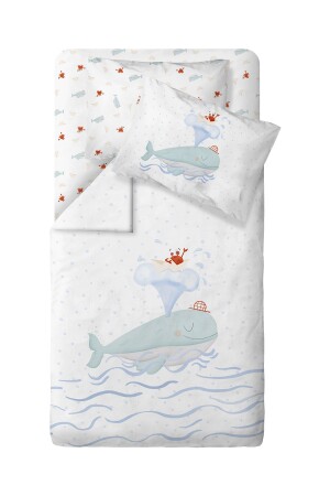 Boubou 100% Pamuk Saten Bebek Nevresim Takımı BABYBED-KD2206 - Casadora Baby