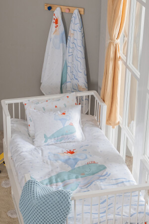 Boubou Baby-Bettbezug-Set aus 100 % Baumwollsatin BABYBED-KD2206 - 3