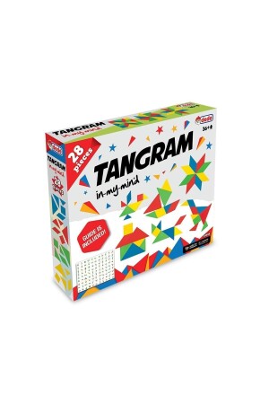 Box Games 03698 Großvater, Tangram 28-teiliges Puzzle, Lernspielzeugspiel GÇ5589. 190 - 2