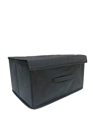 Box-Organizer, Box-Aufbewahrungstasche, Mehrzweckbox, Organizer mit Deckel, 3-teilige schwarze Box - 3