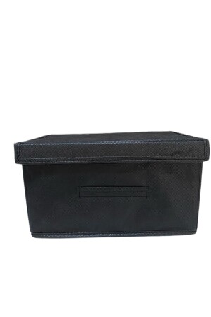 Box-Organizer, Box-Aufbewahrungstasche, Mehrzweckbox, Organizer mit Deckel, 3-teilige schwarze Box - 4