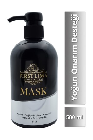 Boyalı Ve Yıpranmış Saçlara Özel Onarıcı Yoğun Bakım Maskesi 500 Ml ( Keratin Maske ) EXTRA YUMUŞAKLIK - 1