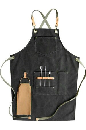 Boyundan Askılı Mutfak Önlüğü Master Chef Barista Cafe Restaurant Şef Garson Kuaför Aşçı Önlüğü - Ydz