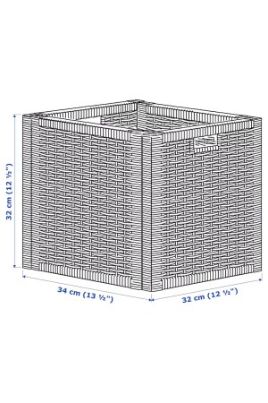 Branas Boxkorb Rattan Hellbraun 32x34x32 cm IKEA99990619 - 9