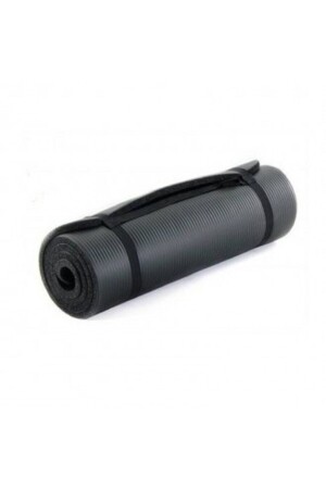 Brand 1,5 cm schwarze Pilates- und Yoga-NBR-Matte, rutschfeste Trainingsmatte mit importiertem Riemen ZP401 - 1