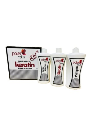 Brasilianisches Föhn-Set mit 3 Stück – Shampoo + Spülung + Keratin - 1